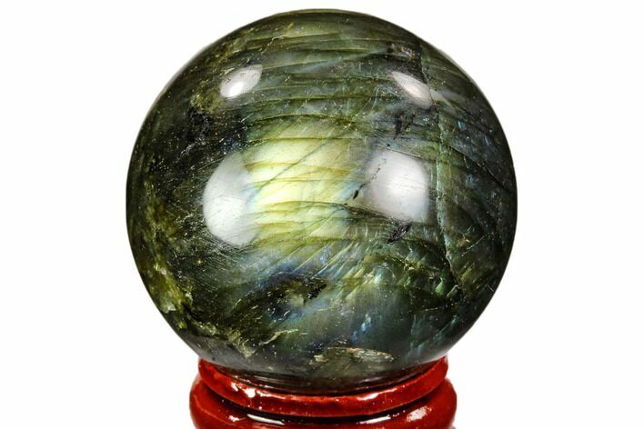Flashy, Polished Labradorite Sphere - Madagascar #105776
